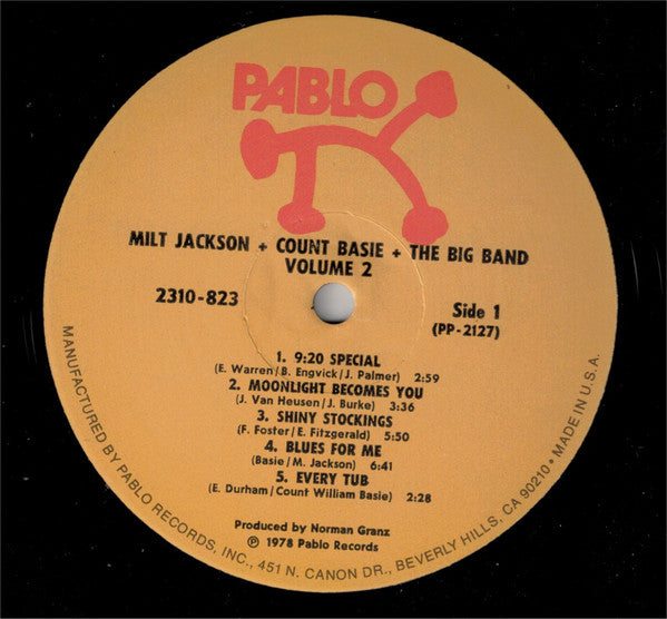 Milt Jackson + Count Basie Big Band : Vol. 2 (LP, Album, Als)