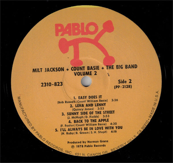 Milt Jackson + Count Basie Big Band : Vol. 2 (LP, Album, Als)