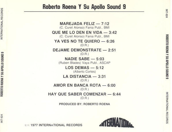 Roberto Roena Y Su Apollo Sound : 9 (CD, Album)