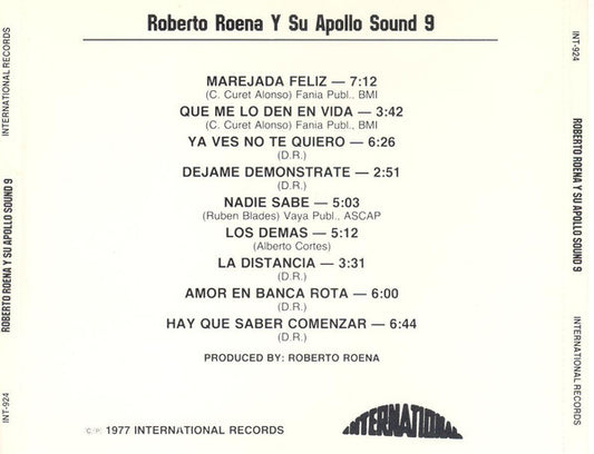 Roberto Roena Y Su Apollo Sound : 9 (CD, Album)