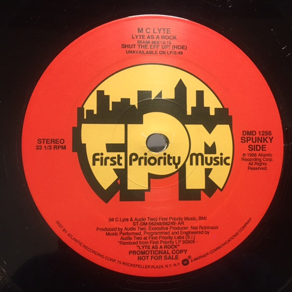 MC Lyte : Lyte As A Rock (12", Promo)