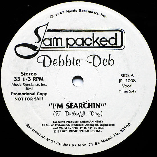Debbie Deb : I'm Searchin' (12", Promo)