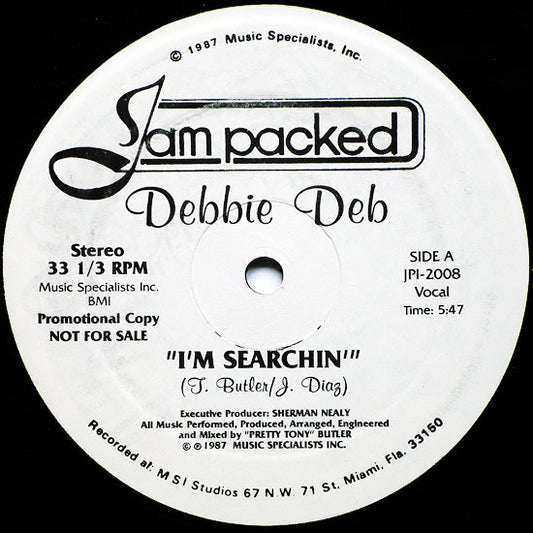 Debbie Deb : I'm Searchin' (12", Promo)