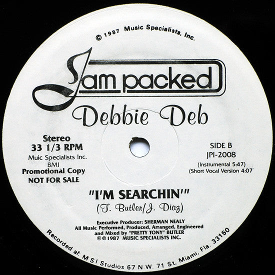 Debbie Deb : I'm Searchin' (12", Promo)