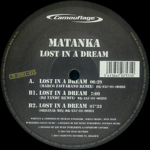 Matanka : Lost In A Dream (12")