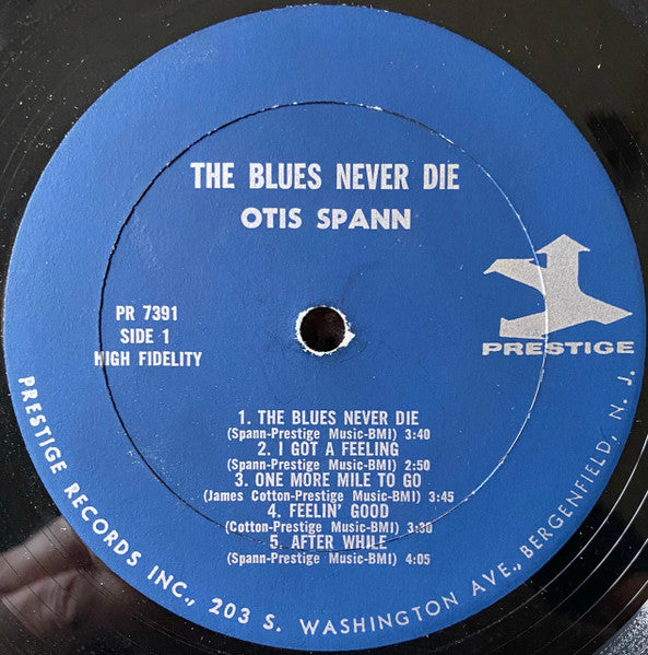 Otis Spann : The Blues Never Die! (LP, Album, Mono)