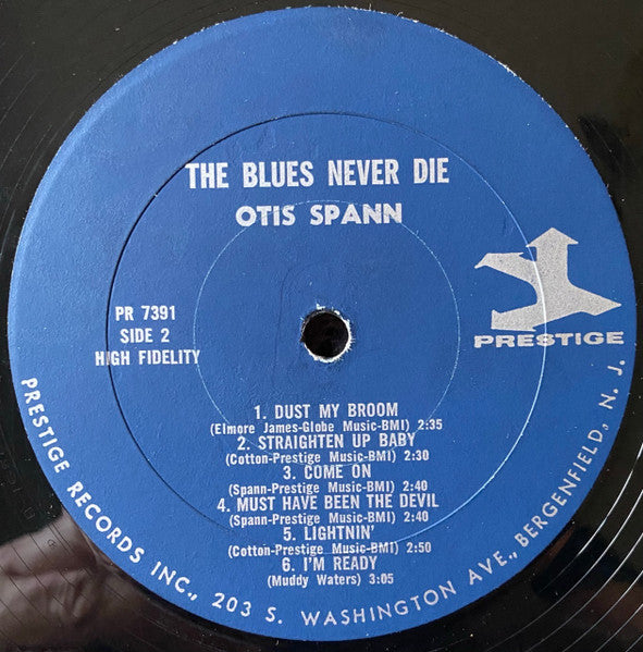 Otis Spann : The Blues Never Die! (LP, Album, Mono)