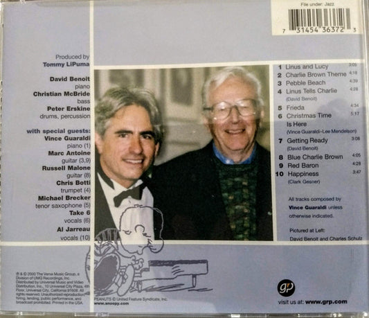 David Benoit - Here's To You, Charlie Brown: 50 Great Years! vinyl record, CD (Mint (M)) | Lulo Records