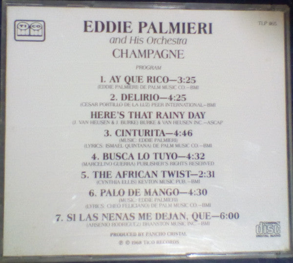 Eddie Palmieri And His Orchestra : Champagne (CD, Album, RE)