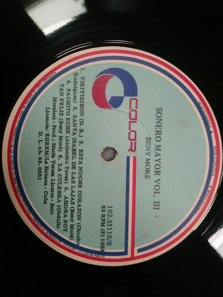 Beny Moré : Sonero Mayor Vol. 3  (LP, Comp)