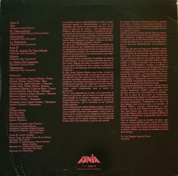 Roberto Blades : Tempestad  (LP, Album)