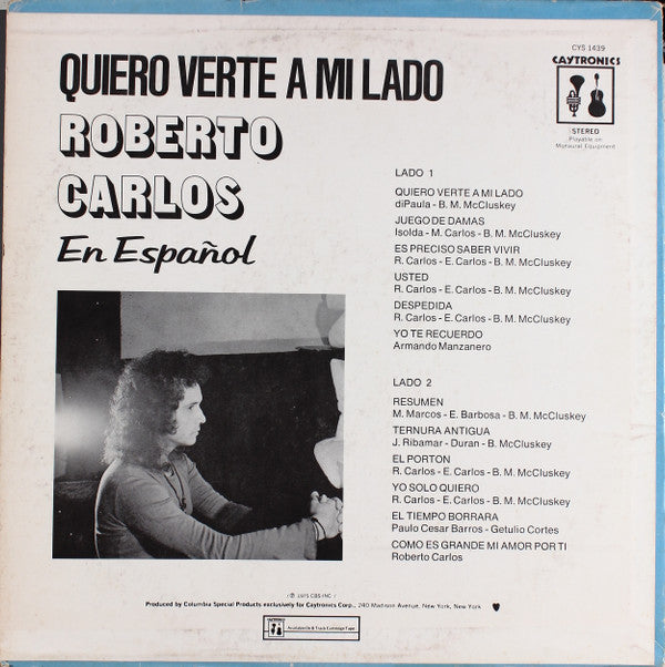 Roberto Carlos : Quiero Verte A Mi Lado (LP, Album, Comp)