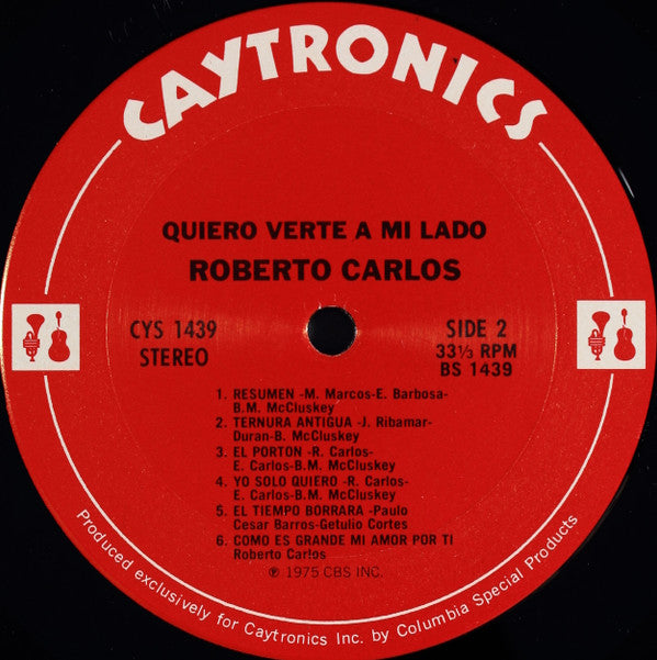 Roberto Carlos : Quiero Verte A Mi Lado (LP, Album, Comp)