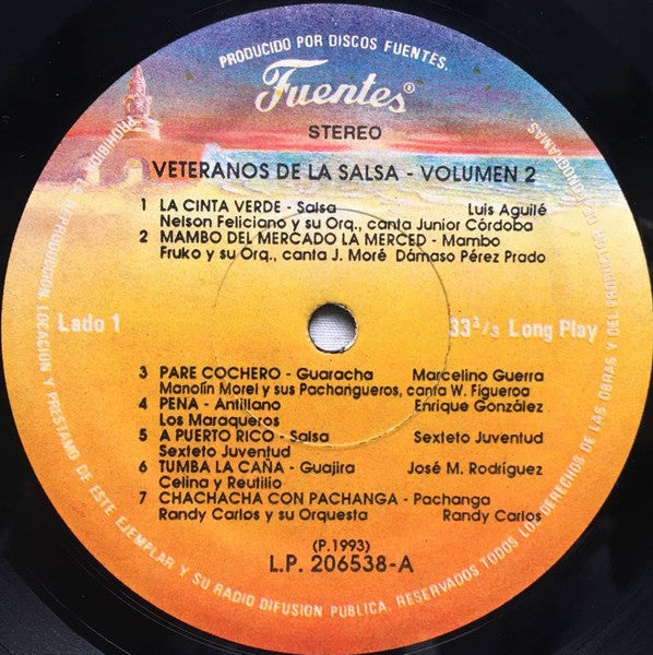 Various : Veteranos De La Salsa Vol. 2  (LP, Comp)