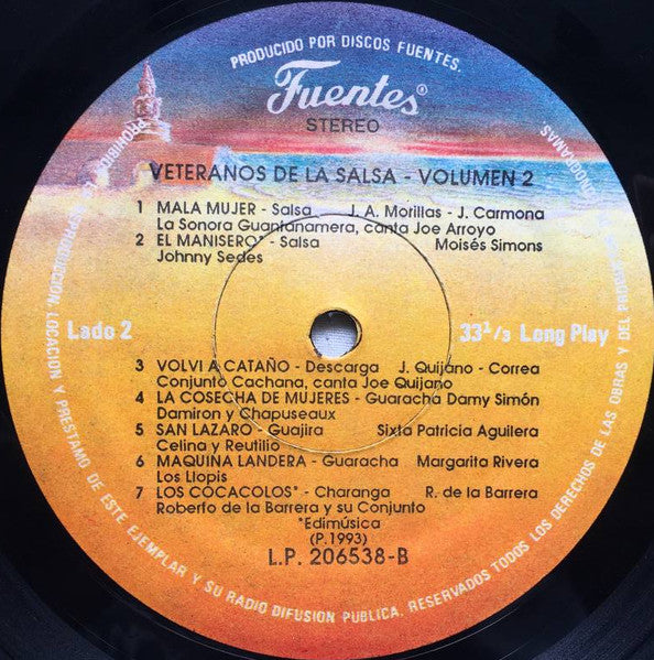 Various : Veteranos De La Salsa Vol. 2  (LP, Comp)