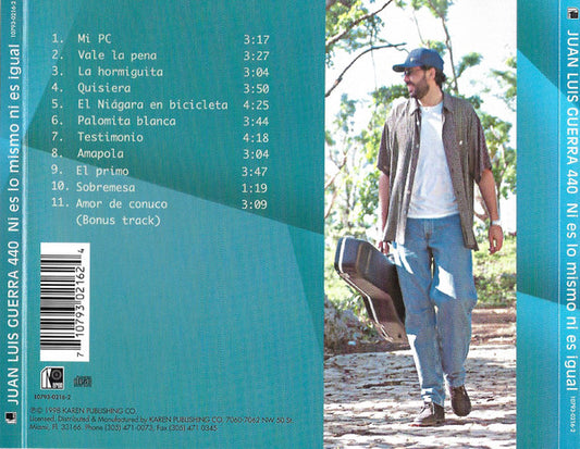 Juan Luis Guerra 4.40 : Ni Es Lo Mismo Ni Es Igual (CD, Album, RE)