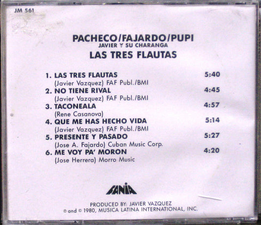 Johnny Pacheco - Las Tres Flautas vinyl record, CD (Near Mint (NM or M-)) | Lulo Records