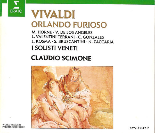 Antonio Vivaldi / Marilyn Horne - Victoria De Los Angeles - Lucia Valentini Terrani - Carmen Gonzales (2) - Lajos Kozma - Sesto Bruscantini - Nicola Zaccaria - I Solisti Veneti - Claudio Scimone : Orlando Furioso (3xCD, Album, RE)