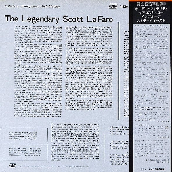 Scott LaFaro : The Legendary Scott LaFaro (LP, Album, RE)