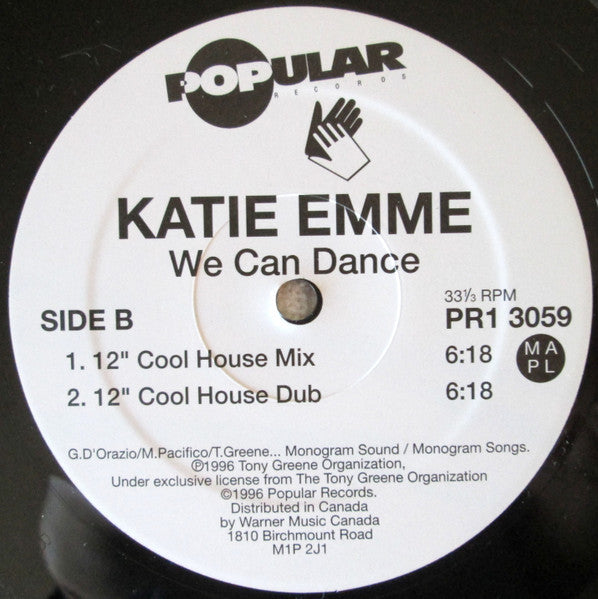 Katie Emme : We Can Dance (12")