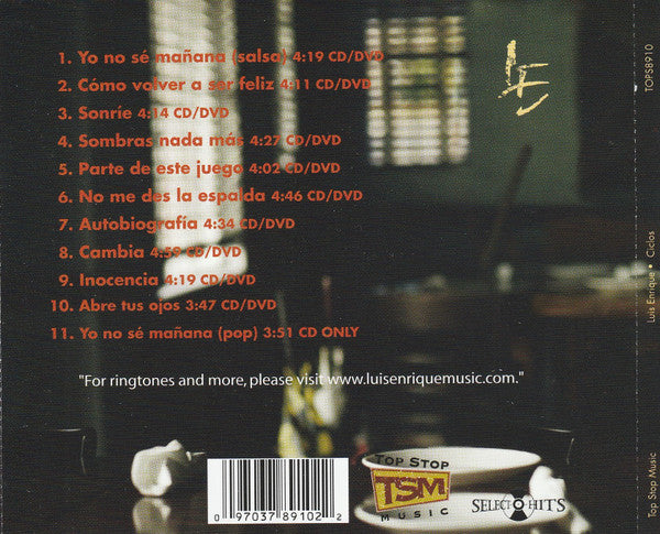 Luis Enrique : Ciclos (CD, Album + DVD-V)