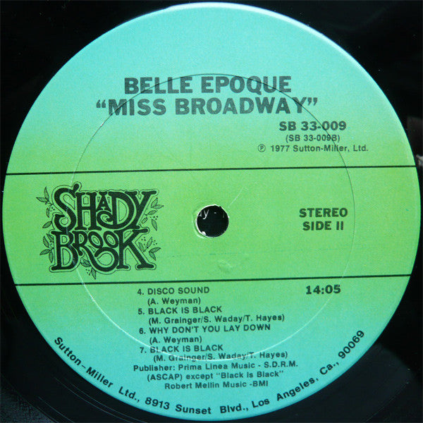 Belle Epoque : Miss Broadway (LP, Album, P/Mixed)