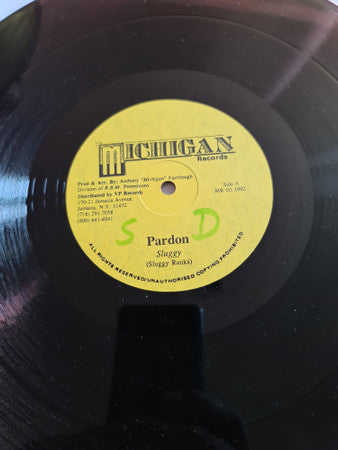 Sluggy Ranks : Pardon (12", Single)