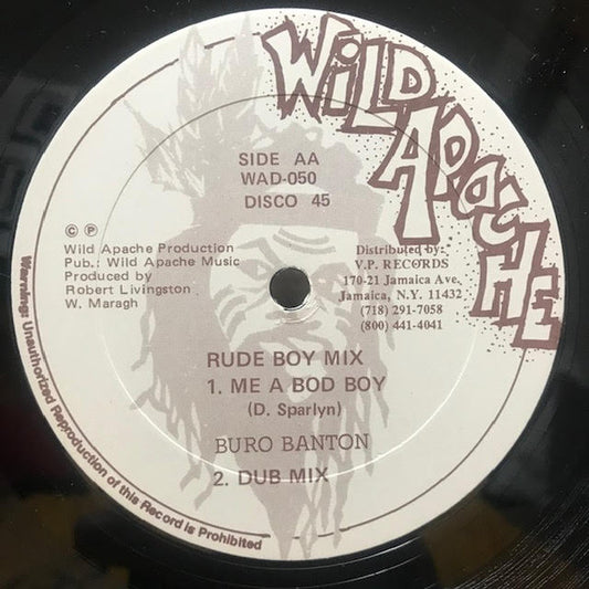 Burro Banton - Mi A Bod Boy vinyl record, 12" (Very Good Plus (VG+)) | Lulo Records