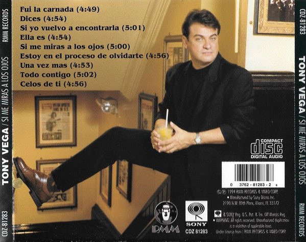Tony Vega : Si Me Miras A Los Ojos (CD, Album)