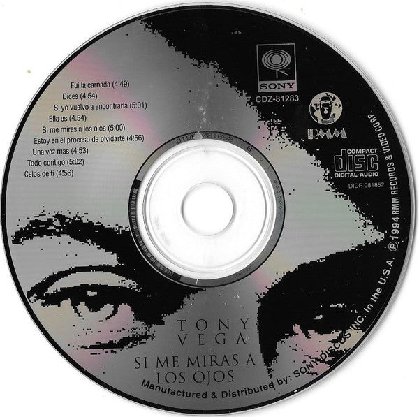 Tony Vega : Si Me Miras A Los Ojos (CD, Album)