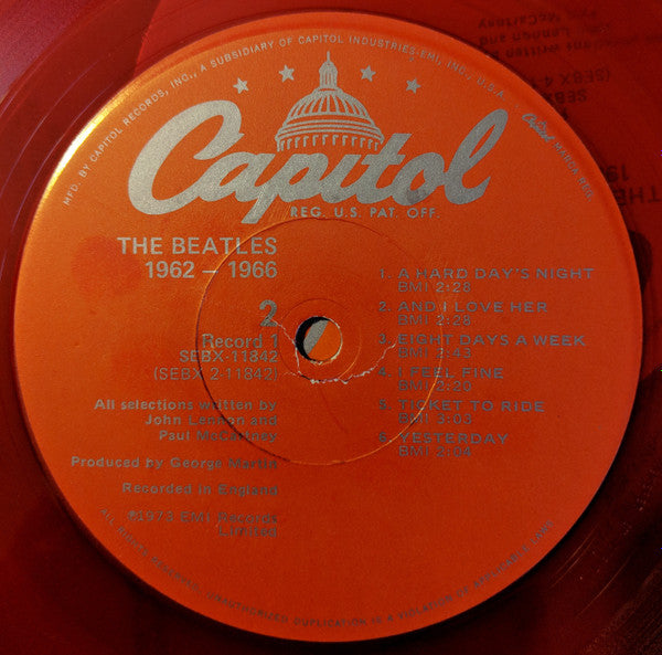 The Beatles : 1962-1966 (2xLP, Comp, Ltd, RE, Red)