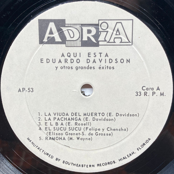 Eduardo Davidson : Aqui Esta (LP, Album)