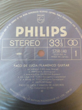Paco De Lucía : Flamenco Guitar (2xLP, Comp, Gat)