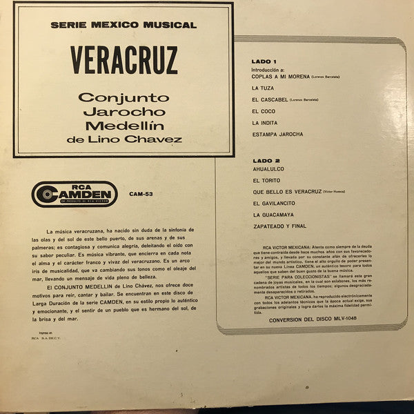 Conjunto Jarocho Medellin de Lino Chavez* : Veracruz (LP, Album, RE)