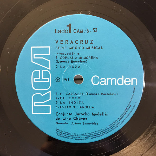 Conjunto Jarocho Medellin de Lino Chavez* : Veracruz (LP, Album, RE)