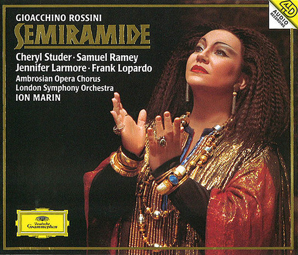 Gioacchino Rossini - Cheryl Studer, Samuel Ramey, Jennifer Larmore, Frank Lopardo, The Ambrosian Opera Chorus, London Symphony Orchestra, Ion Marin : Semiramide (3xCD, Album)