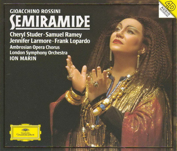Gioacchino Rossini - Cheryl Studer, Samuel Ramey, Jennifer Larmore, Frank Lopardo, The Ambrosian Opera Chorus, London Symphony Orchestra, Ion Marin : Semiramide (3xCD, Album)