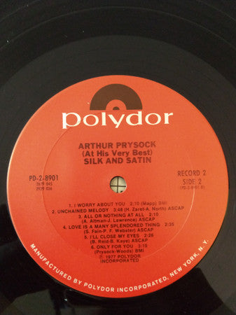 Arthur Prysock : At His Very Best-Silk And Satin (2xLP, Comp, Ter)