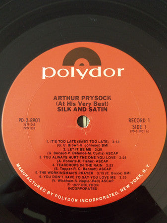 Arthur Prysock : At His Very Best-Silk And Satin (2xLP, Comp, Ter)