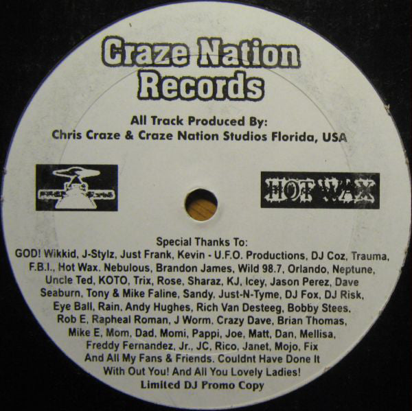 Chris Craze : International Breaks E.P. (12", EP, Promo)