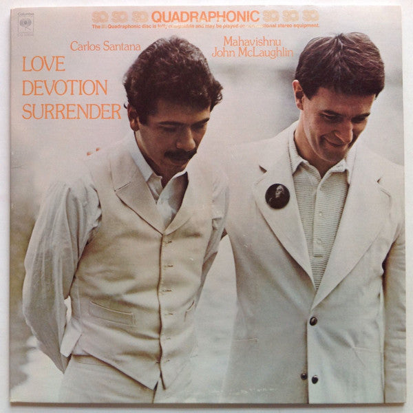Carlos Santana & Mahavishnu John McLaughlin* : Love Devotion Surrender (LP, Album, Quad, Ter)