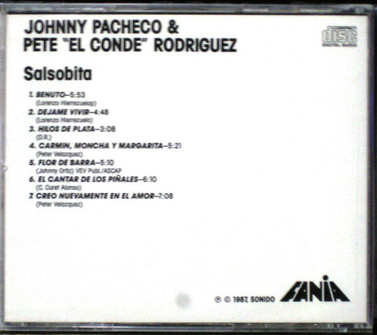 Johnny Pacheco & Pete Rodriguez - Salsobita vinyl record, CD (Near Mint (NM or M-)) | Lulo Records