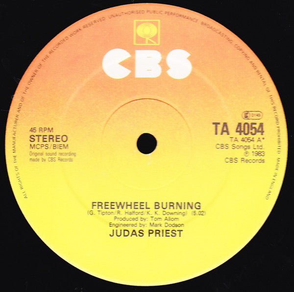 Judas Priest : Freewheel Burning (12")