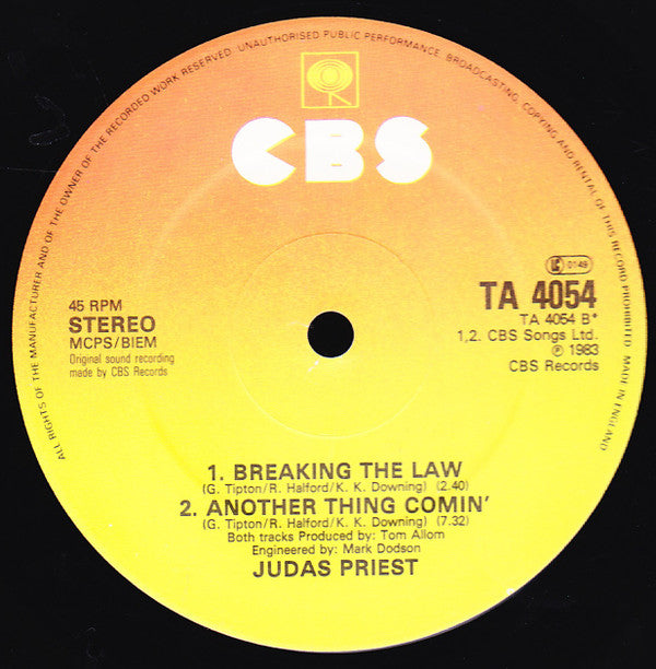 Judas Priest : Freewheel Burning (12")
