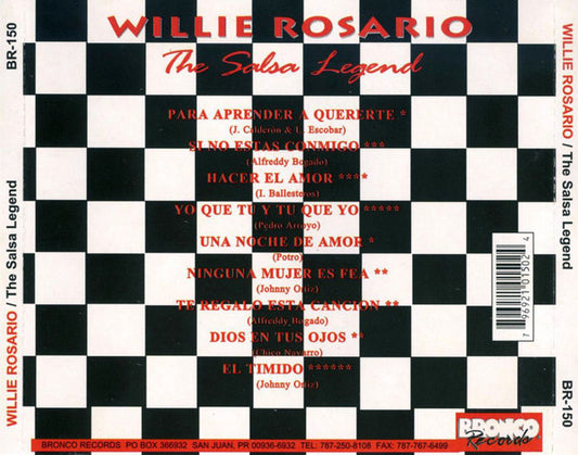 Willie Rosario : The Salsa Legend (CD, Album, RE)