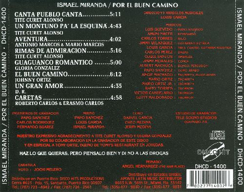 Ismael Miranda : Por El Buen Camino (CD)