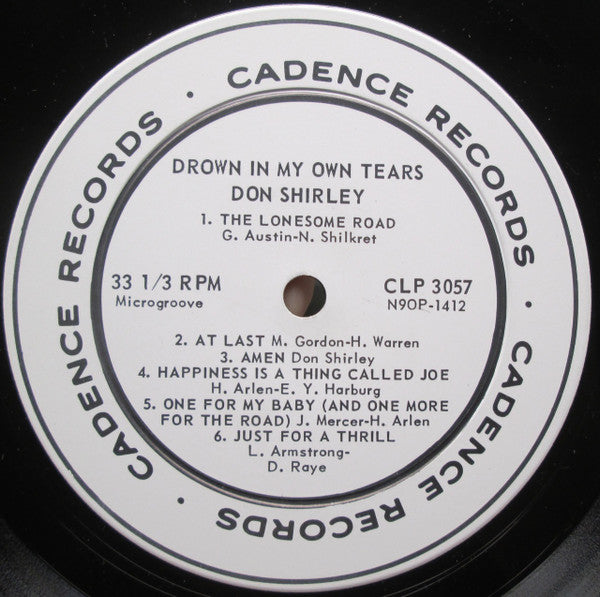 Don Shirley : Drown In My Own Tears (LP, Album, Mono, Promo)