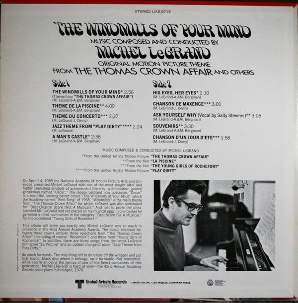 Michel Legrand : The Windmills Of Your Mind (LP, Comp)