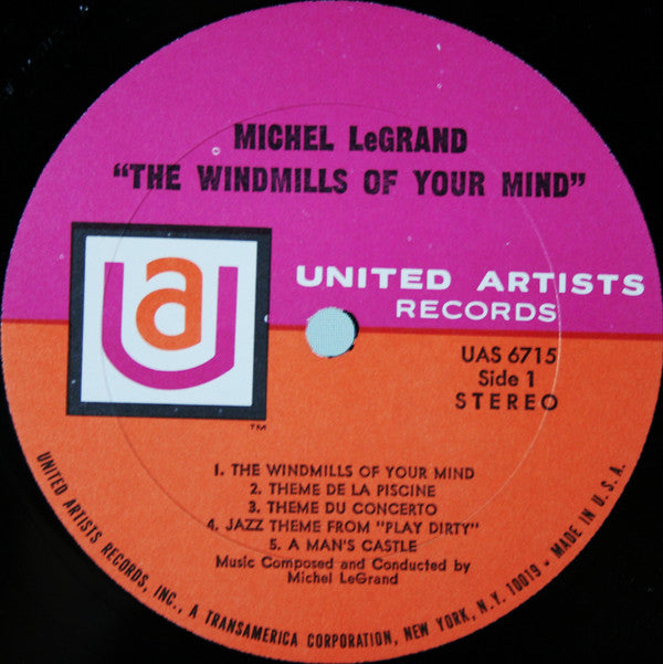 Michel Legrand : The Windmills Of Your Mind (LP, Comp)