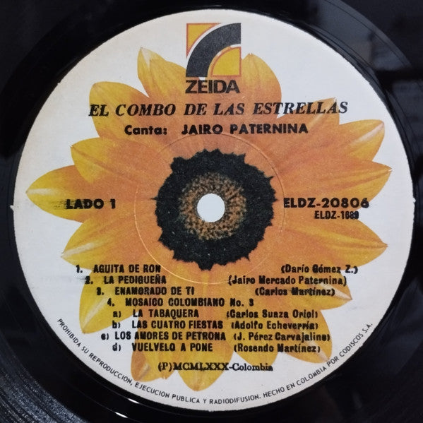 El Combo De Las Estrellas Canta: Jairo Paternina : El Combo De Las Estrellas (LP, Album)